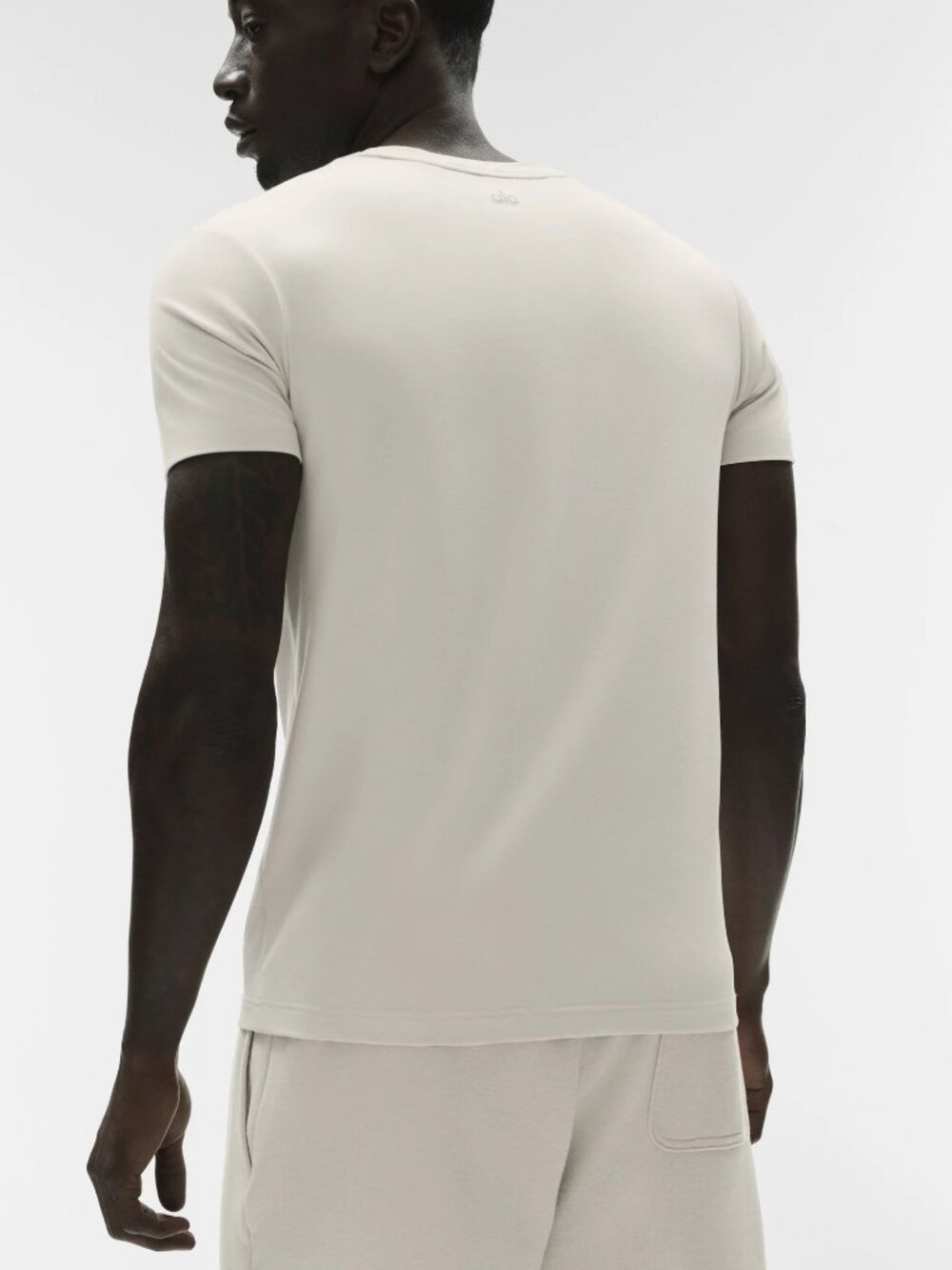 ALO Conquer Reform Crewneck Short Sleeve - Men’s Cream (Off-white/Ivory)